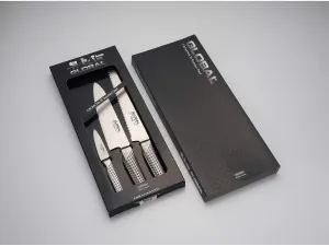 Global Tool G-55946 3pc Knife Set, Stainless Steel