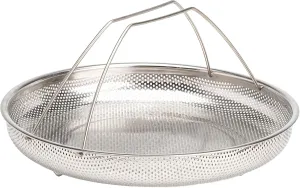 Goodful All-In-One Pan Steamer Basket, Premium Stainless Steel Construction, Dishwasher Safe, Perfect for Steaming Vegetables, Full Handle for Easy Use