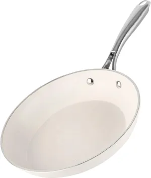 GOTHAM STEEL Natural Collection 12 In. Fry Pan - 1 Each, Cream White