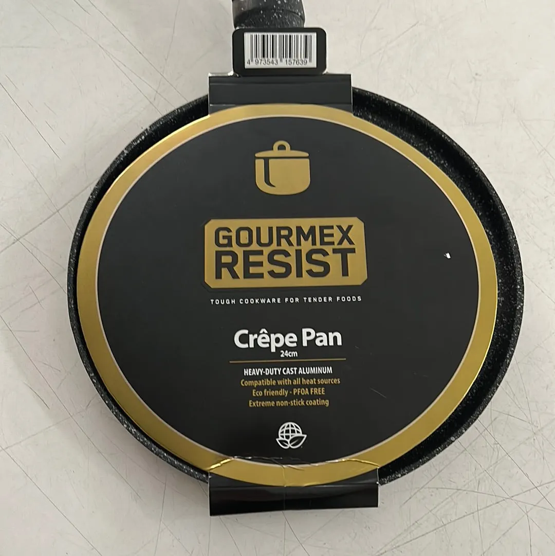 Gourmex Black Nonstick Crepe Pan 24cm 1pc
