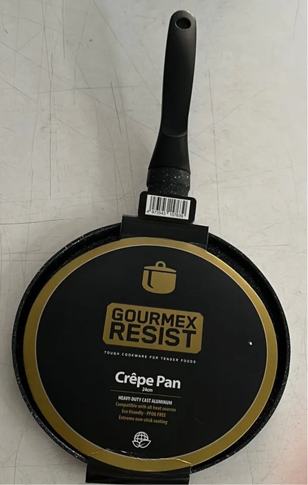Gourmex Black Nonstick Crepe Pan 24cm 1pc