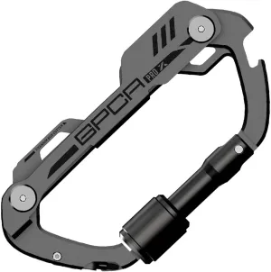 GPCA Carabiner PRO X Key – Multi-Tool Organizer, EDC Carabiner with Key Holder, Bottle Opener, Box Opener, Pry Tool, Screwdrivers, Durable Clip for Camping, Hiking, Everyday Carry, Adventure Gear