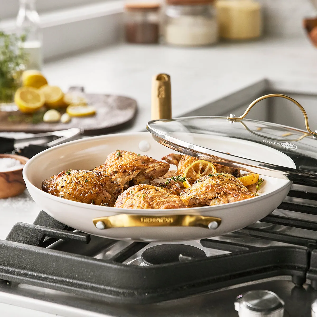 Greenpan - Reserve Covered Frypan, Taupe