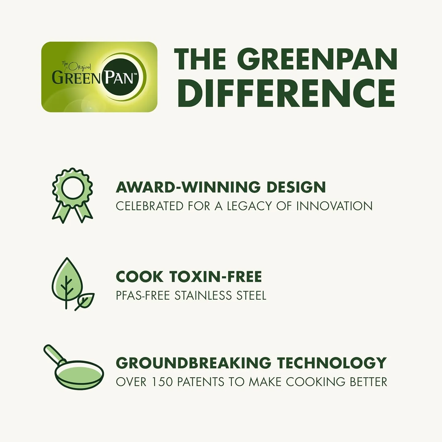 GreenPan Swift 11 Piece Stainless Steel Cookware Set, Non-Toxic PFAS-Free, Induction Safe Kitchen Pots & Pans, Interior Measurement Markings, Gold Handles & Lids, Steamer, Oven Safe, Silver