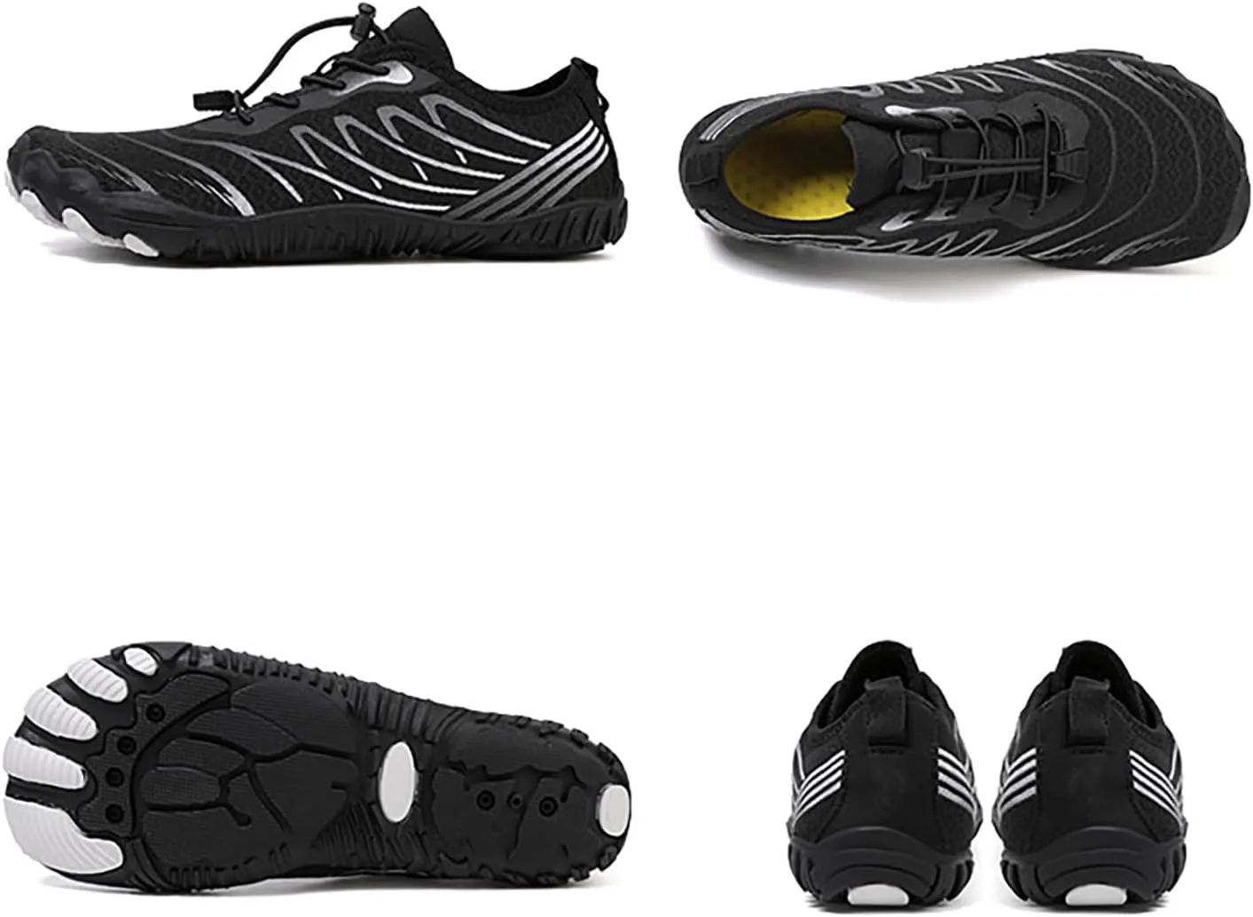 Grounding Shoes Grounded Barefoot Womens Mens Pro-Healthy & Non-Slip Footwear Wide Toe Box Hiking Sneakers