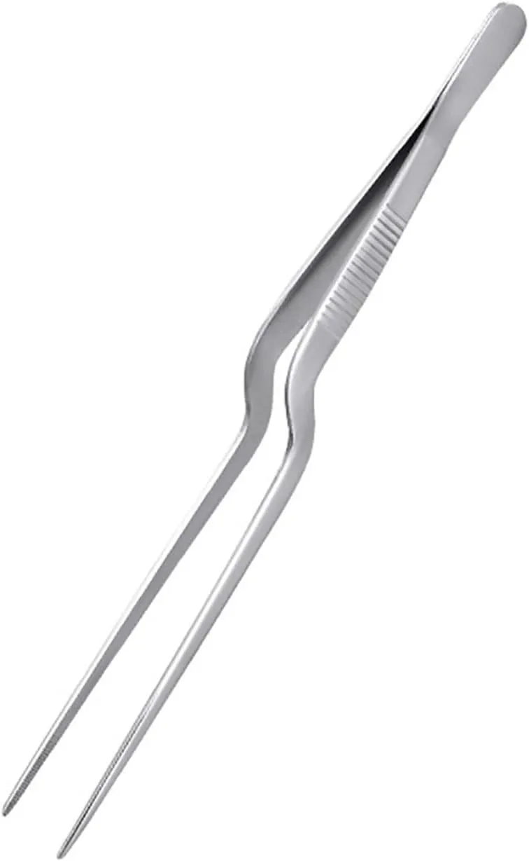 Hair Removal Tweezers Kitchen Tongs Kitchen Utensil BBQ Tweezer Food Clip Kitchen Bar Chief Tongs Stainless Steel Portable for Picnic Barbecue Cooking