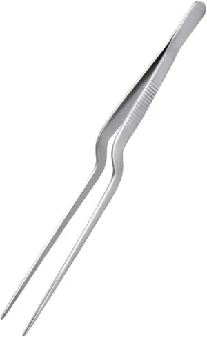 Hair Removal Tweezers Kitchen Tongs Kitchen Utensil BBQ Tweezer Food Clip Kitchen Bar Chief Tongs Stainless Steel Portable for Picnic Barbecue Cooking