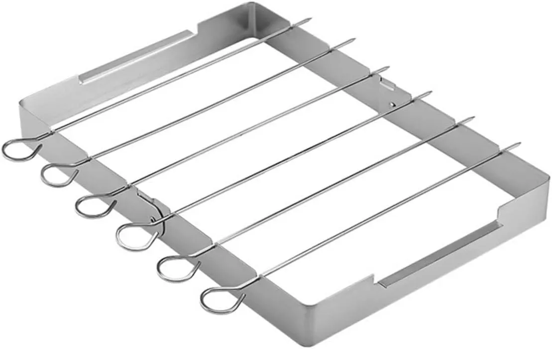HANABASS Stainless Steel BBQ Grill Stand Heat-Resistant Rack Barbecue Tool for Outdoor Cooking