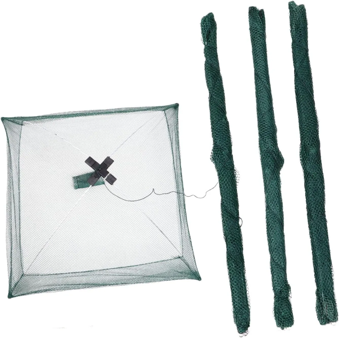 Hand-Thrown Fishing Nets 4pcs Folding Fishing Net Fishing Lures Fishnet Fishing Net Tools Fishing Landing Net Foldable Bait Cast Fishing Nets Mesh Net Equipment Square Nylon