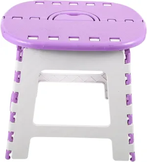 Happyyami Folding Camping Stool Portable Lightweight Compact Seat for Outdoor Use for Fishing Garden Travel Picnics Design Height Versatile Stool for Adults