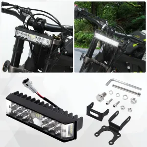 Headlight Kit, Plug N Play Light Bar Headlight for Sur Ron Segway with Headlamp Mount Bracket, Powersports Head Lamp Bulbs & Assemblies for Sur Ron Segway (Without Switch)