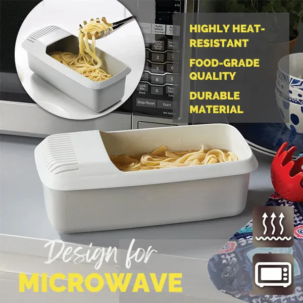 Heat-resistant Microwave Pasta Strainer