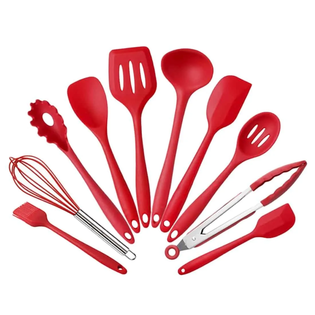 Heat-Resistant Silicone Cookware 10 pcs Set