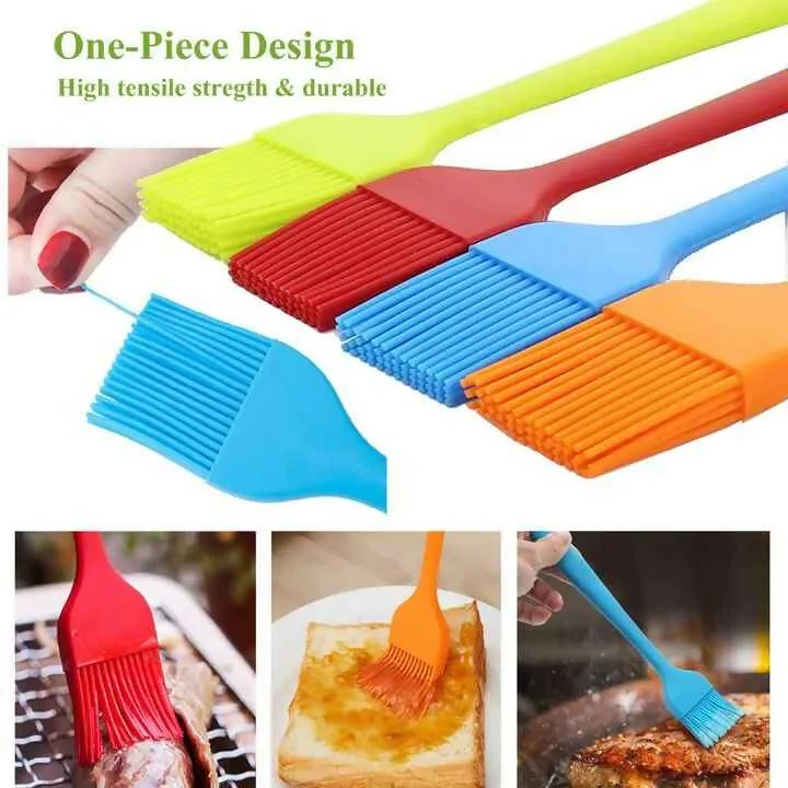 Heat-Resistant Silicone Oil Brush (Pack of 2)