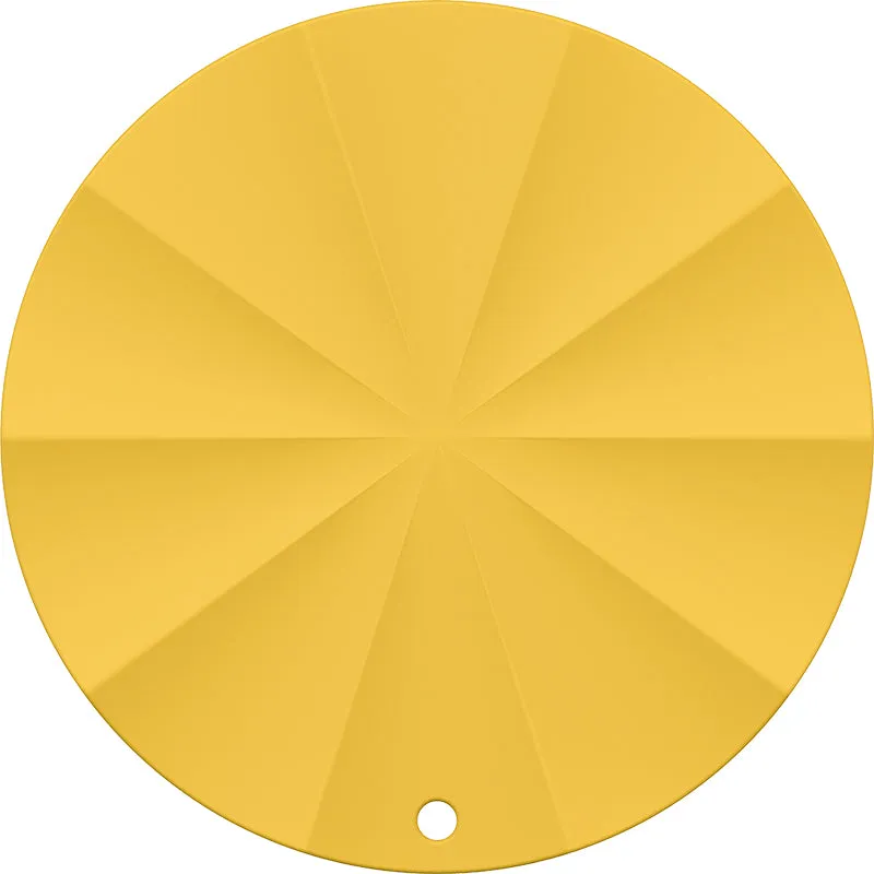 Heat-Resistant Table Mat- Silicone, Yellow, D: 18Cm 4589767215774