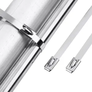 Heavy-Duty Stainless Steel Cable Ties - Durable Fasteners for Wiring