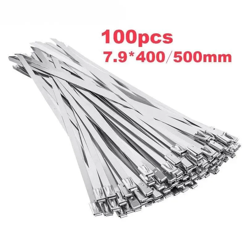 Heavy-Duty Stainless Steel Cable Ties - Durable Fasteners for Wiring
