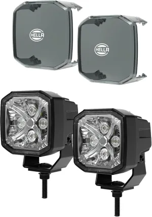 Hella X-TREME XT-3C Combo Beam 3-Inch LED Offroad Driving Light with 5700LM and Customizable Amber/White X Position Light