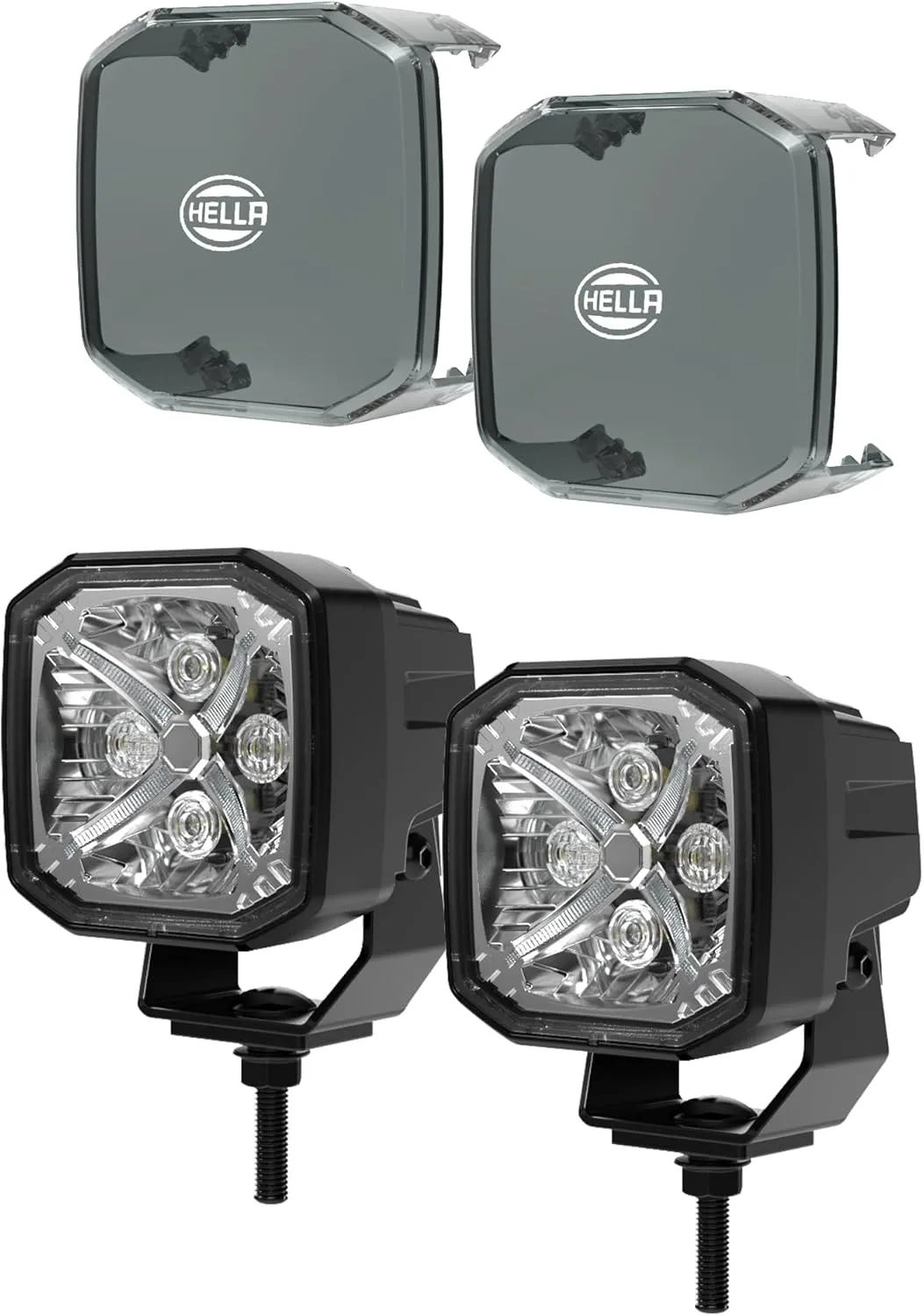Hella X-TREME XT-3C Combo Beam 3-Inch LED Offroad Driving Light with 5700LM and Customizable Amber/White X Position Light