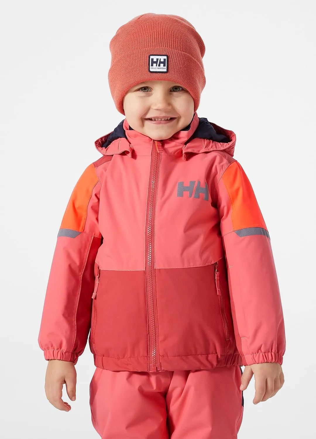 Helly-Hansen Rider 2.0 Insulated Ski Jacket for Kids - Waterproof, Breathable, Neon, Reflective, Recycled Materials