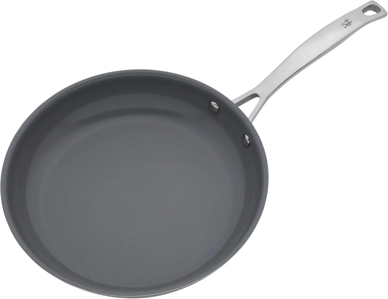 HENCKELS Clad H3 10-inch Induction Ceramic Nonstick Frying Pan with Lid, Stainless Steel, Durable and Easy to clean