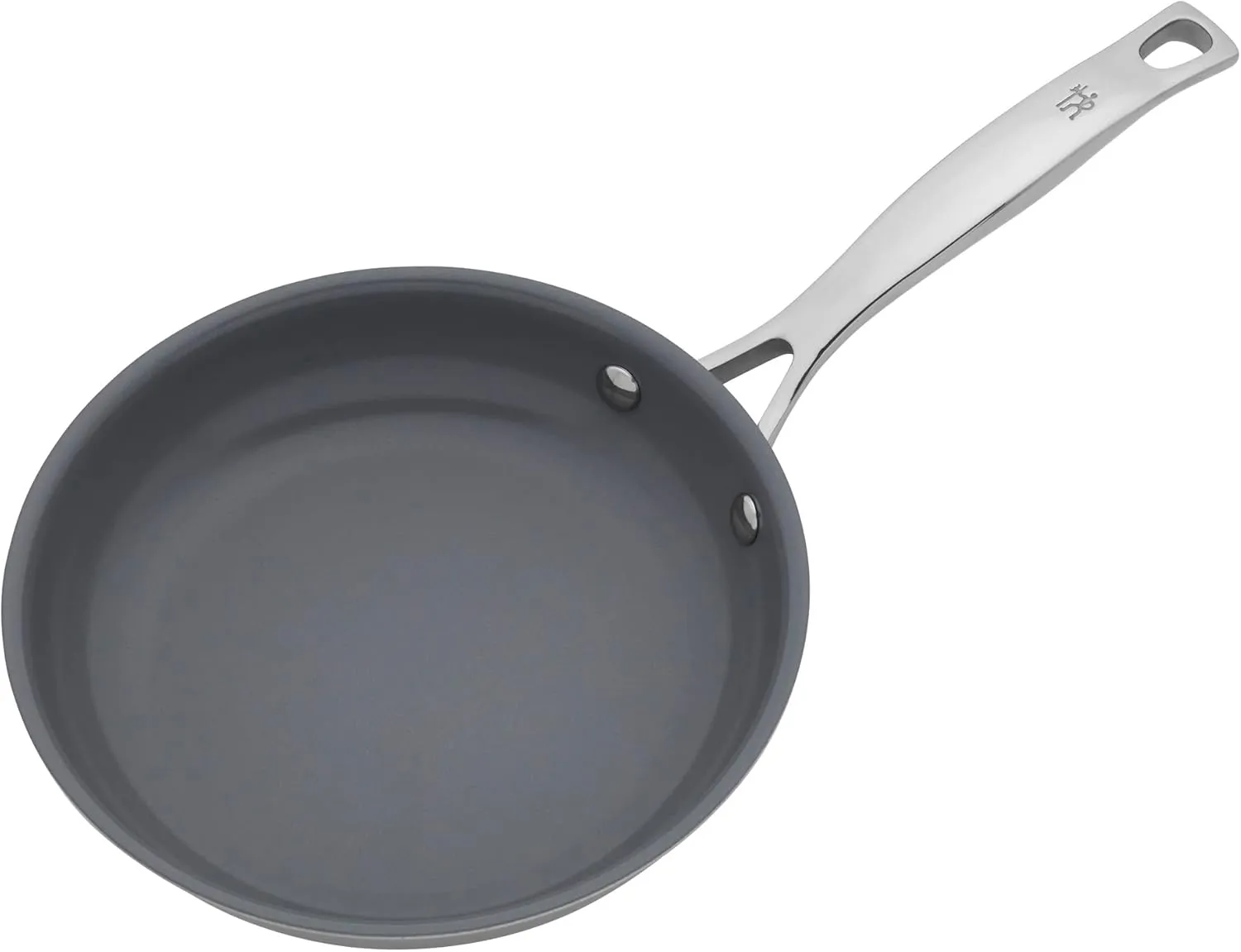 HENCKELS Clad H3 8-inch Induction Ceramic Nonstick Frying Pan, Stainless Steel, Durable and Easy to clean