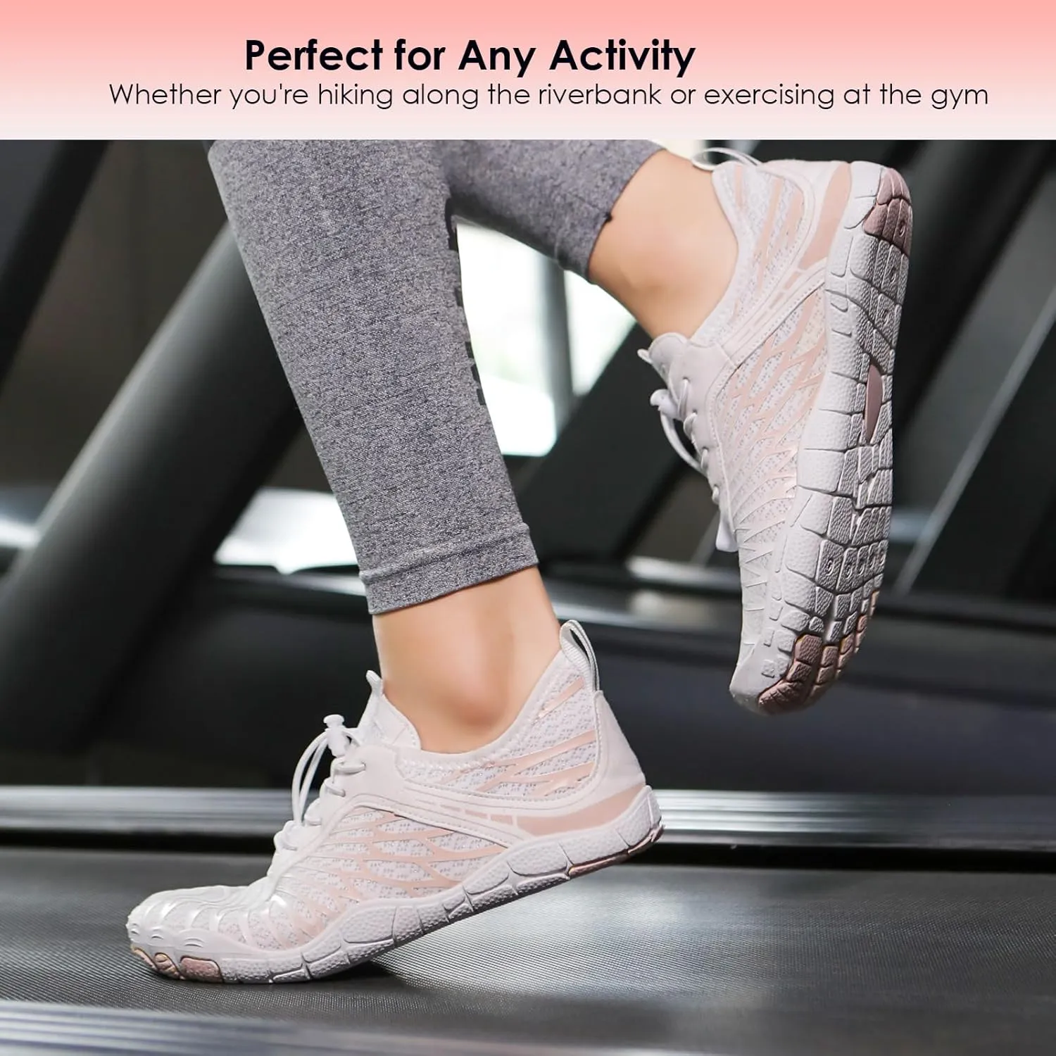Hike Barefoot Shoes Breathable Non-Slip Athletic Footwear Wide Toe Water Shoes for Women & Men