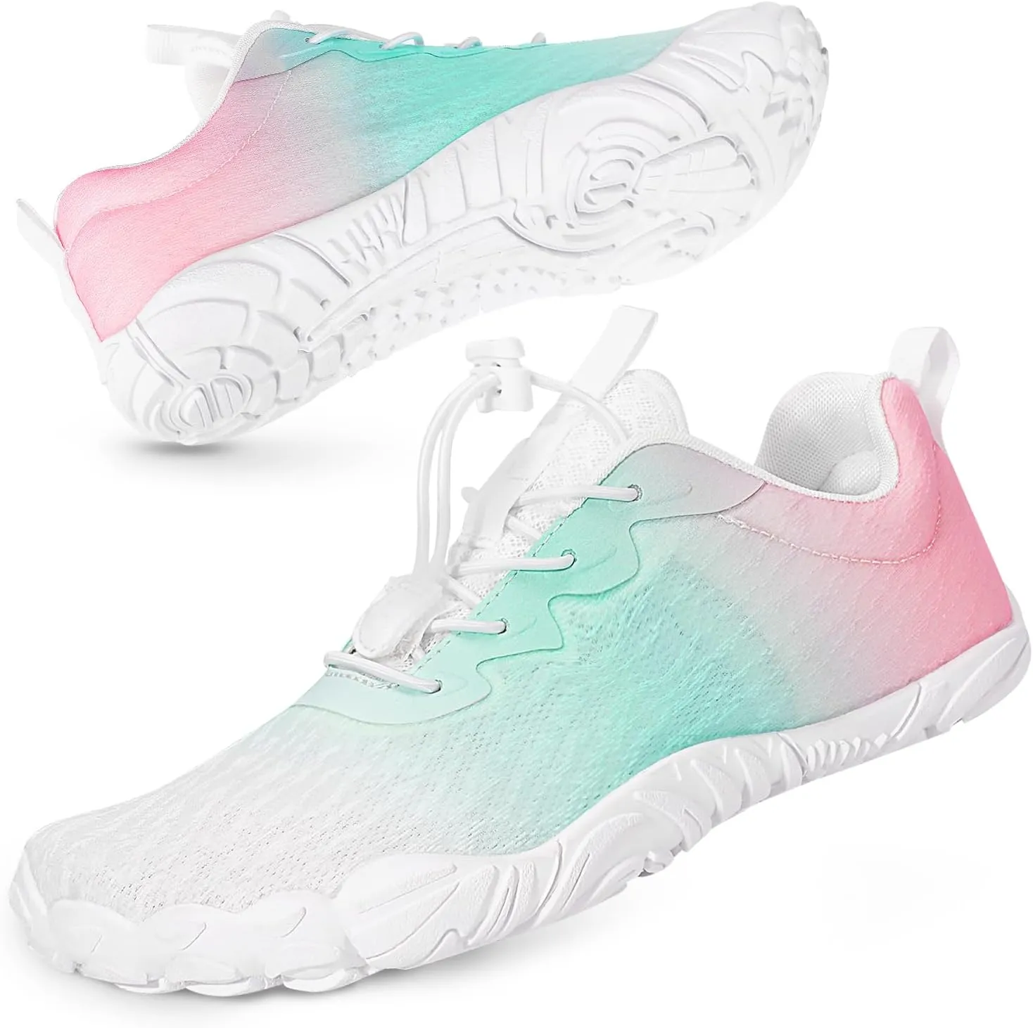 Hike Barefoot Water Beach Swim Shoes Footwear for Women, Quick-Dry Aqua Shoes, Wide Toe Box Non-Slip Sole Hiking Shoe for Beach Swim River Pool Surfing Kayaking Yoga Gym Water Sports