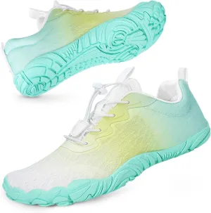 Hike Barefoot Water Beach Swim Shoes Footwear for Women, Quick-Dry Aqua Shoes, Wide Toe Box Non-Slip Sole Hiking Shoe for Beach Swim River Pool Surfing Kayaking Yoga Gym Water Sports