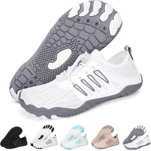 Hike Barefoot Water Shoes for Women Men Footwear, Quick Dry Wide Toe Box Pro Beach Swim Athletic Sports Shoes, Non-Slip Lightweight Aqua Shoe for Pool Hiking Walking Kayaking Diving Surfing