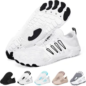 Hike Barefoot Water Shoes for Women Men Footwear, Quick Dry Wide Toe Box Pro Beach Swim Athletic Sports Shoes, Non-Slip Lightweight Aqua Shoe for Pool Hiking Walking Kayaking Diving Surfing