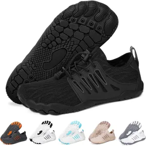 Hike Barefoot Water Shoes for Women Men Footwear, Quick Dry Wide Toe Box Pro Beach Swim Athletic Sports Shoes, Non-Slip Lightweight Aqua Shoe for Pool Hiking Walking Kayaking Diving Surfing