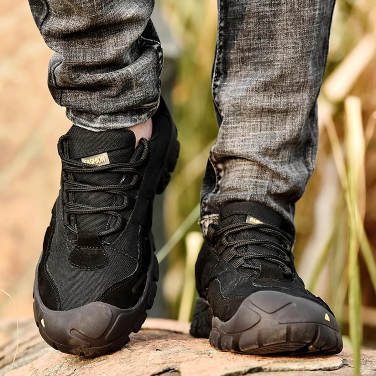 Hiking Shoes Mens Waterproof Mountain Trekking Shoes Men Breathable Walking Shoes Outdoor Sports Winter Boots