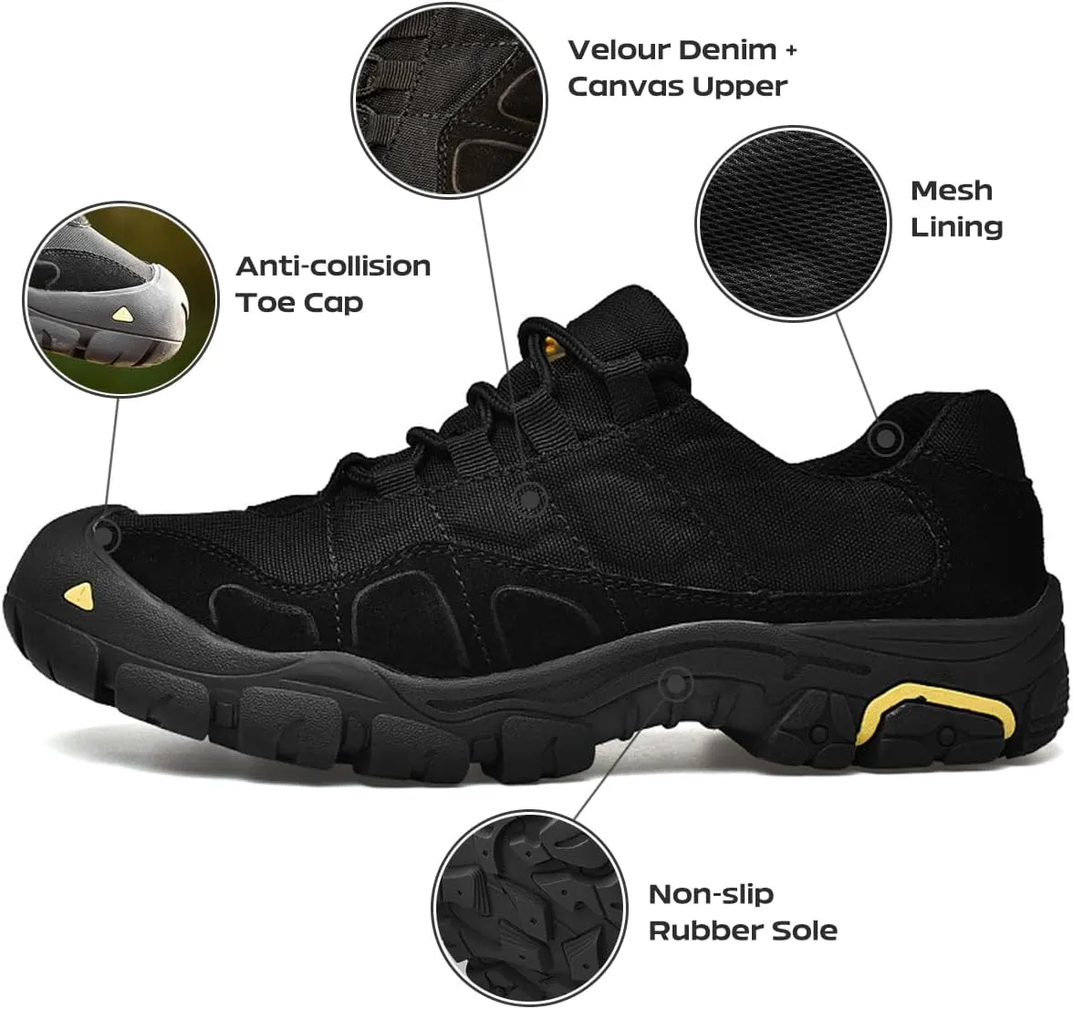 Hiking Shoes Mens Waterproof Mountain Trekking Shoes Men Breathable Walking Shoes Outdoor Sports Winter Boots