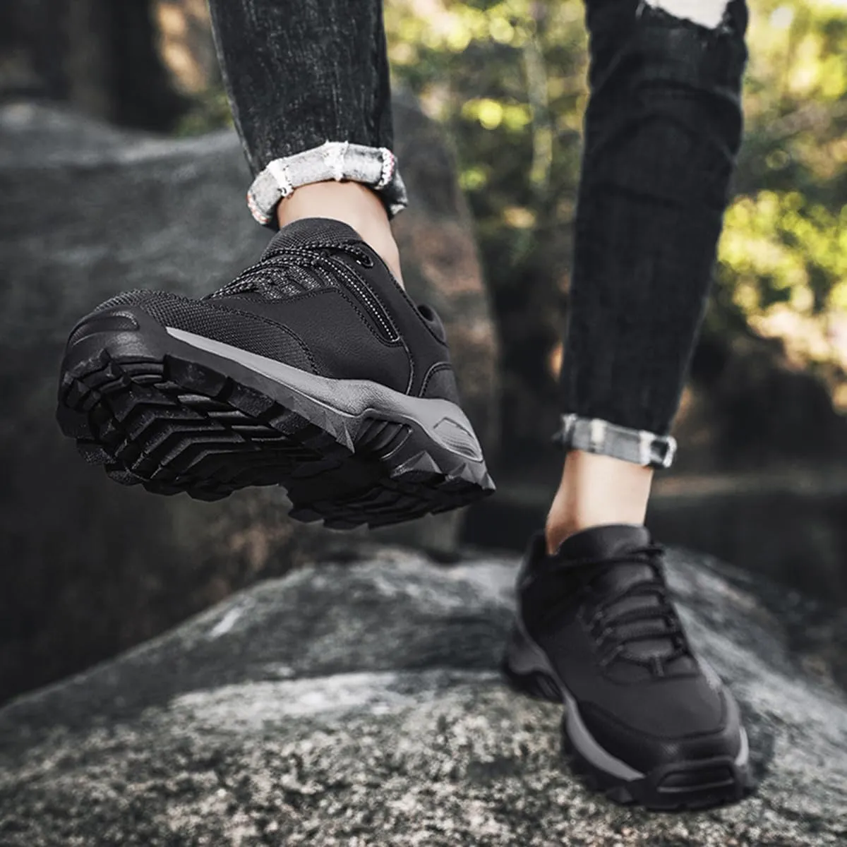 Hiking Shoes Mens Waterproof Mountain Trekking Shoes Women Breathable Walking Shoes Outdoor Sports Winter Boots