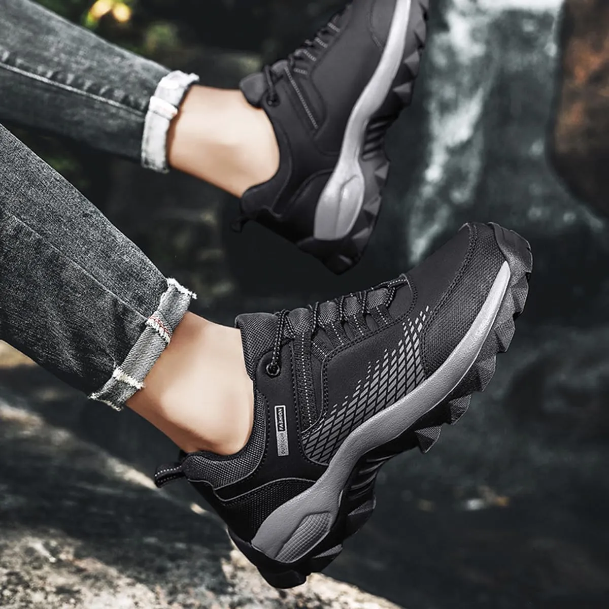 Hiking Shoes Mens Waterproof Mountain Trekking Shoes Women Breathable Walking Shoes Outdoor Sports Winter Boots