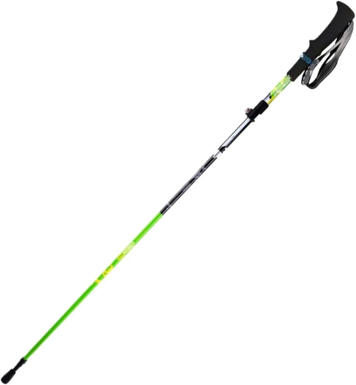 Hiking Trekking Poles Outdoor Carbon Fiber Trekking Poles Walking Climbing Poles Telescopic Foldable Sticks Hiking Sticks for Trekking(Green)