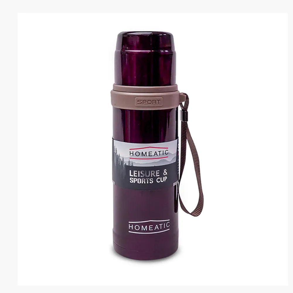 Homeatic Steel Water Bottle Sport 600ml