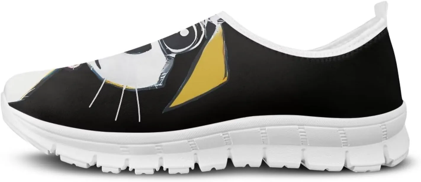 Howilath Fashion Print Slip on Loafers for Women Men Anti-Skid Running Sneakers Fashion Trekking Shoes for Travel Camping