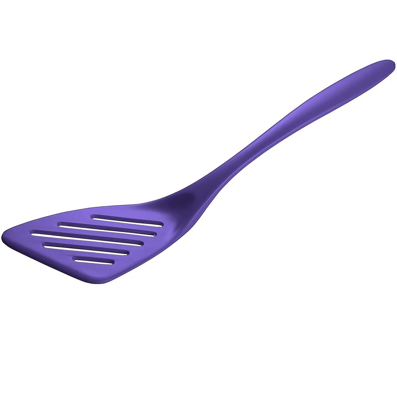 Hutzler 12.5 Inch Melamine Angled Slotted Turner Spatula