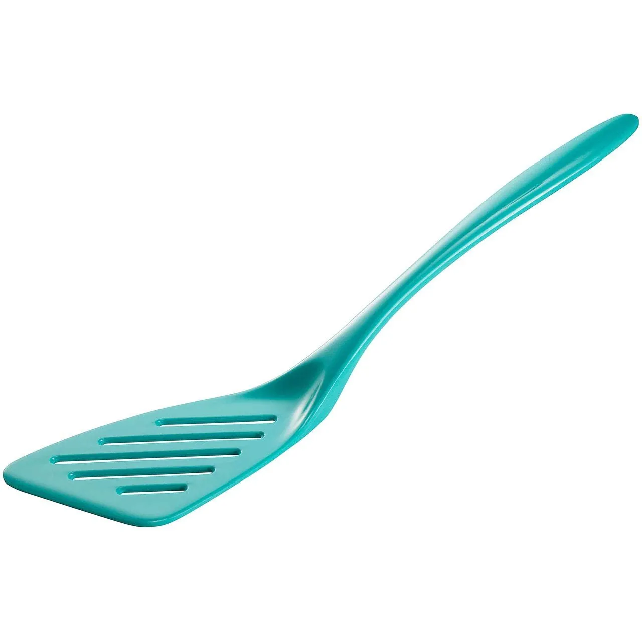 Hutzler 12.5 Inch Melamine Angled Slotted Turner Spatula