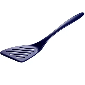 Hutzler 12.5 Inch Melamine Angled Slotted Turner Spatula