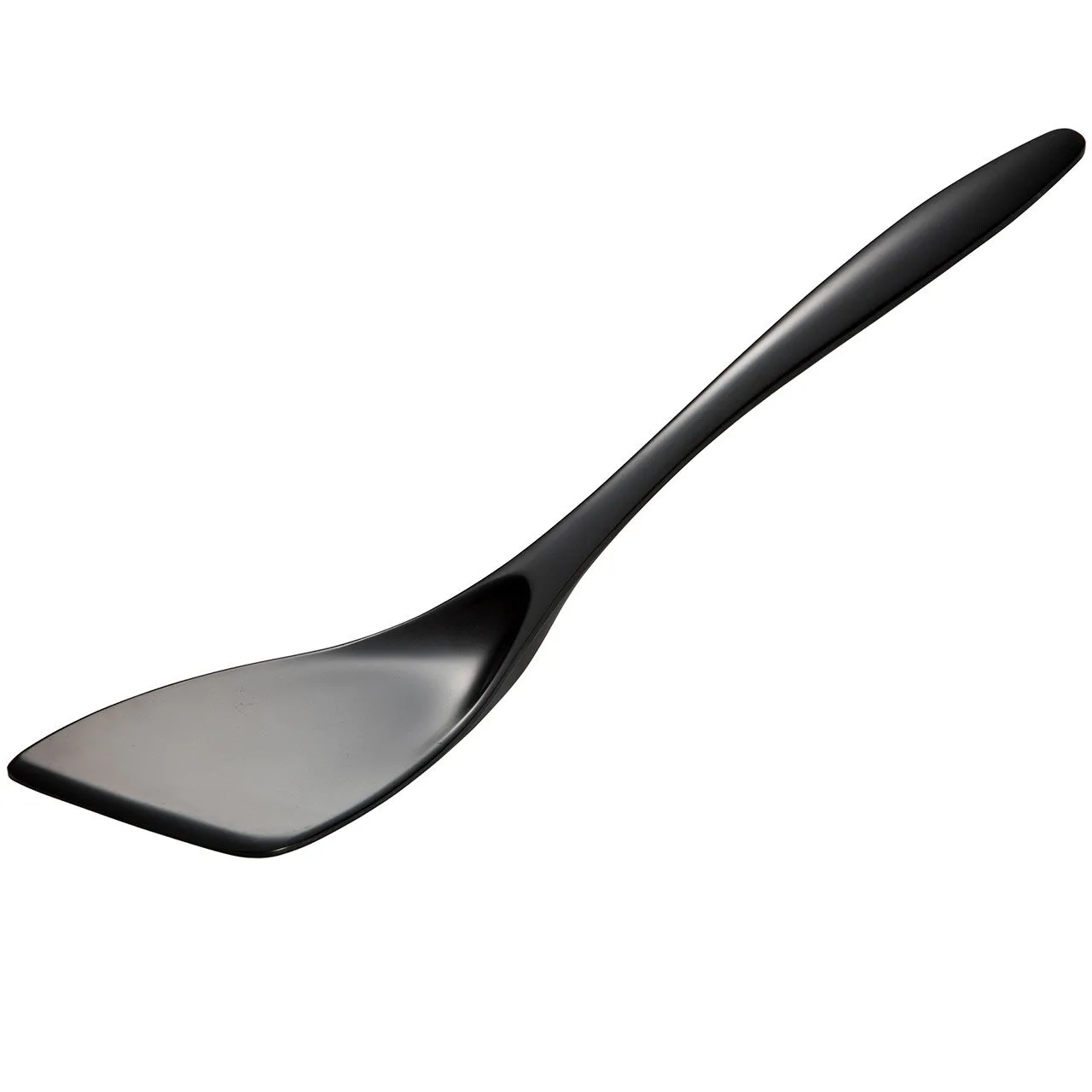 Hutzler 12.5 Inch Melamine Angled Solid Turner Spatula
