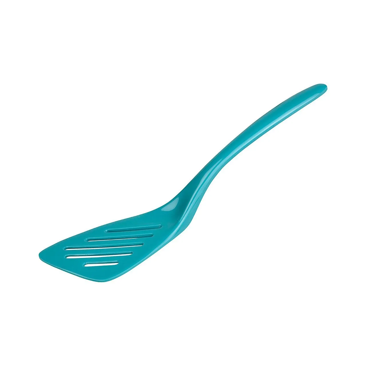 Hutzler 7.25 Inch Mini Melamine Angled Slotted Turner Spatula