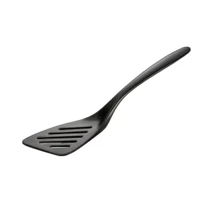 Hutzler 7.25 Inch Mini Melamine Angled Slotted Turner Spatula