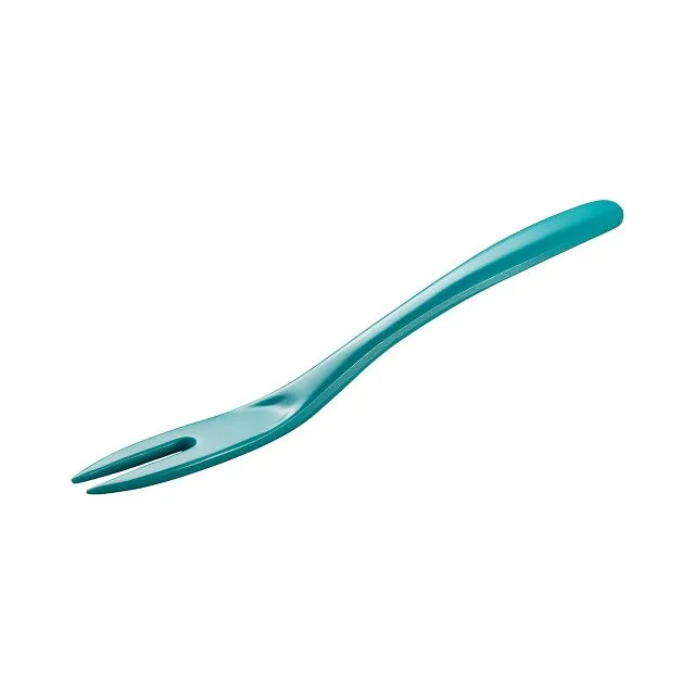 Hutzler 7.75 Inch Melamine 2-Prong Mini Fork, Great for Serving Condiments, Small Bites, or Getting into Narrow Jars