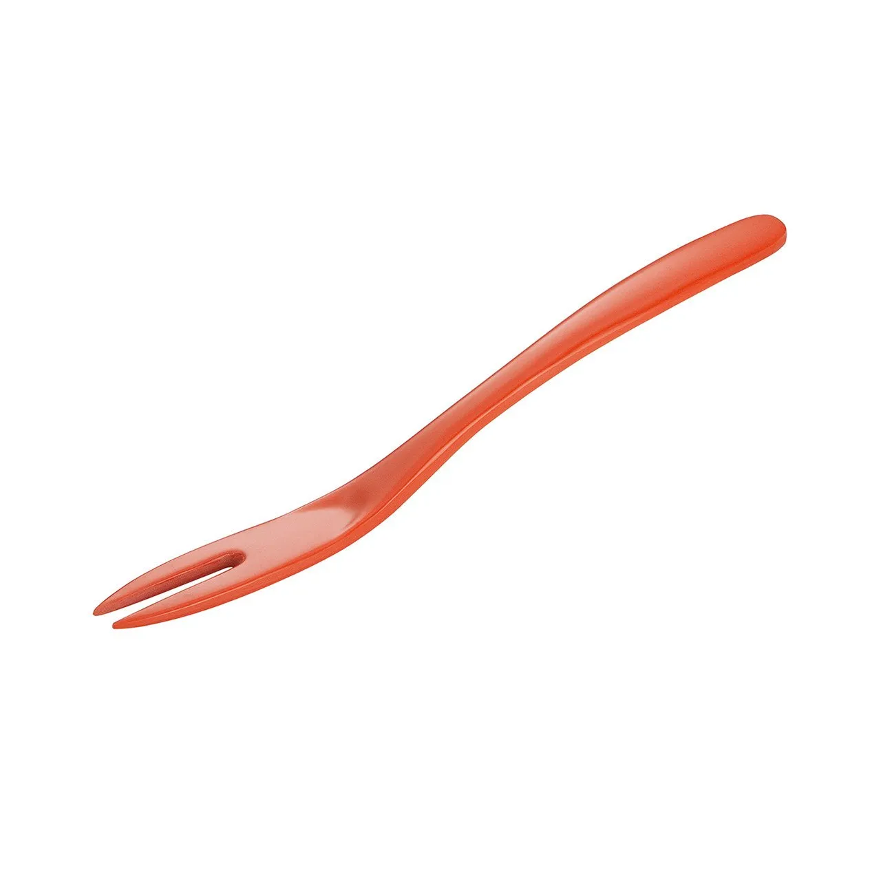 Hutzler 7.75 Inch Melamine 2-Prong Mini Fork, Great for Serving Condiments, Small Bites, or Getting into Narrow Jars