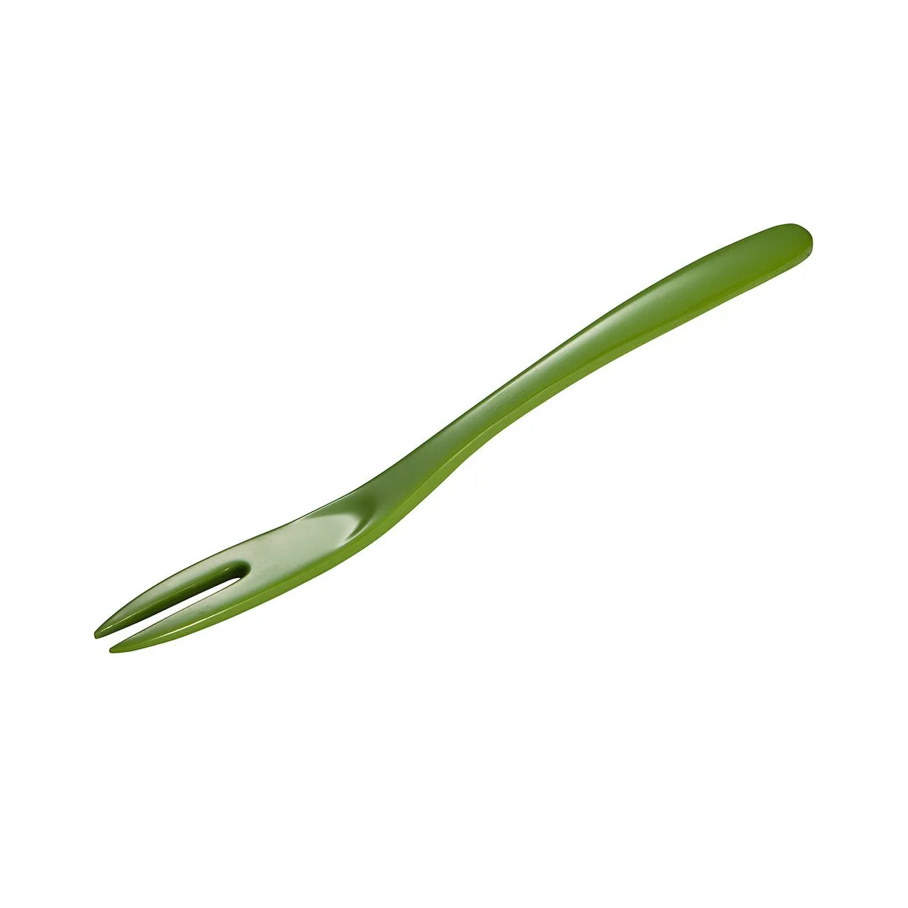Hutzler 7.75 Inch Melamine 2-Prong Mini Fork, Great for Serving Condiments, Small Bites, or Getting into Narrow Jars