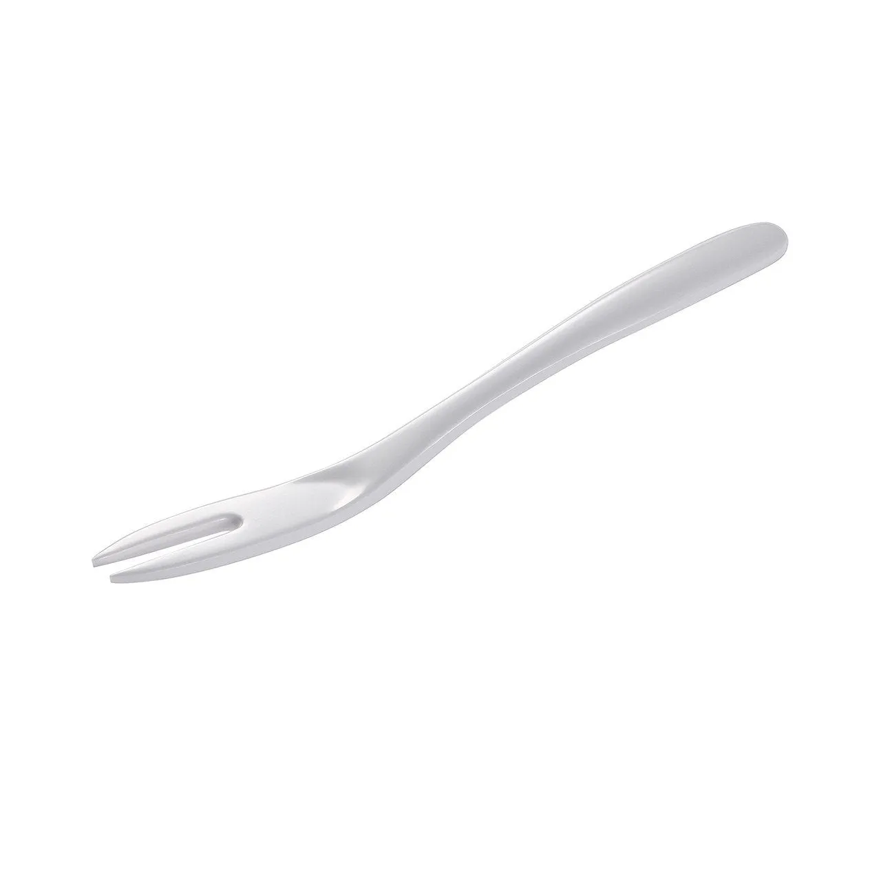 Hutzler 7.75 Inch Melamine 2-Prong Mini Fork, Great for Serving Condiments, Small Bites, or Getting into Narrow Jars