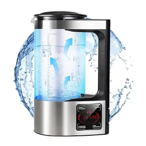 Hydrogen Water Bottle Generator with SPE and PEM Technology, Hydrogen Water Pitcher, Hydrogen Water Maker Machine, 68OZ Hydrogen Rich Water Bottle for Home Office